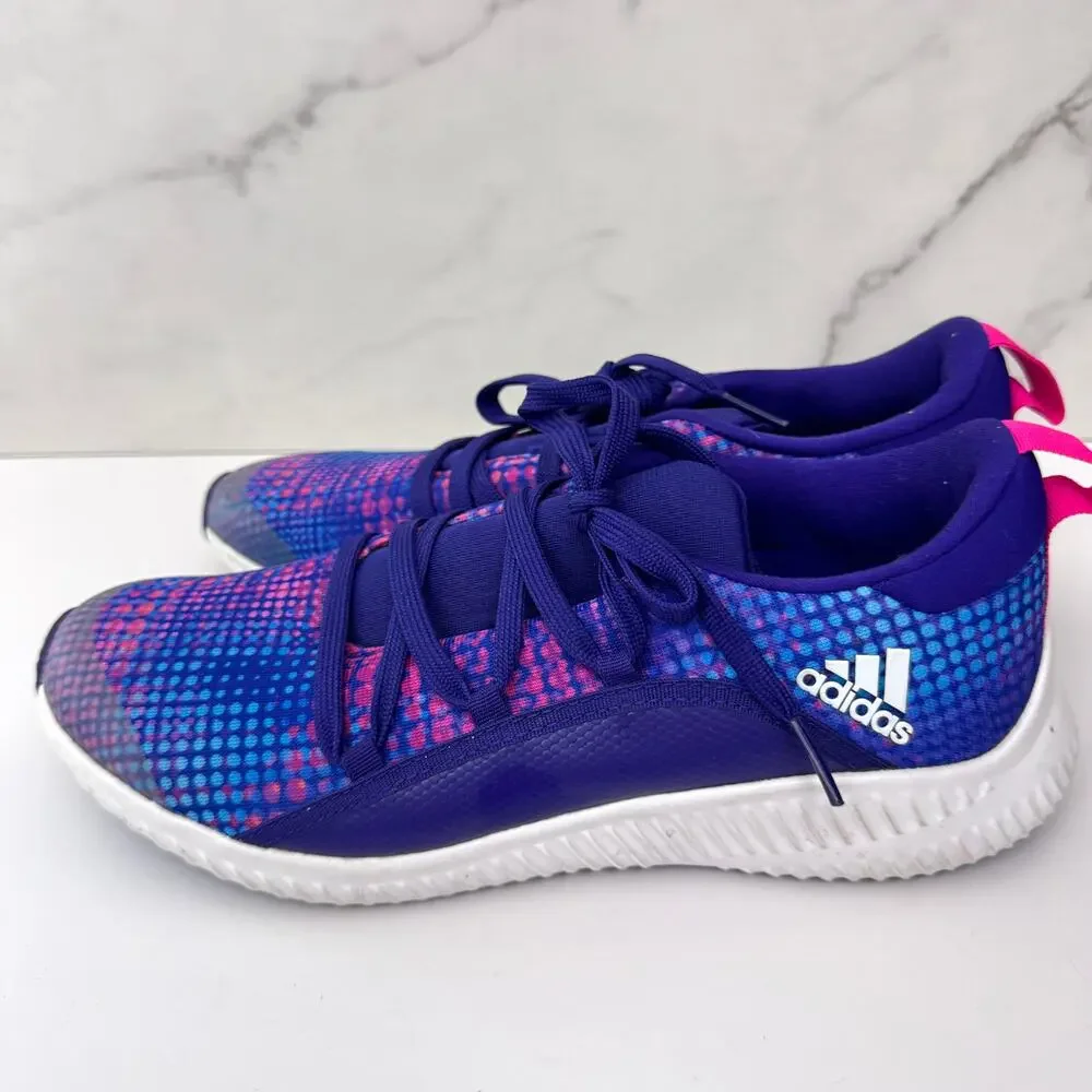 Adidas Big Kids ART DB0599 Cloudfoam Sneakers Size 6.5 Knit Active Purple Pink